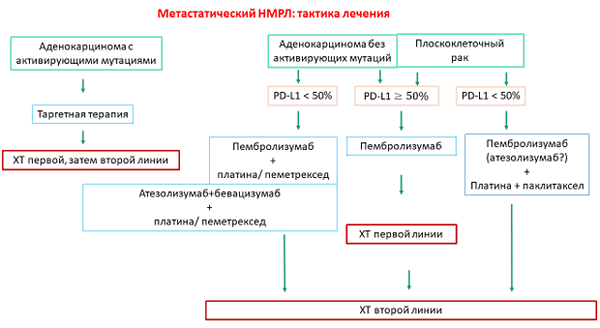 Схемы химиотерапии при раке легкого